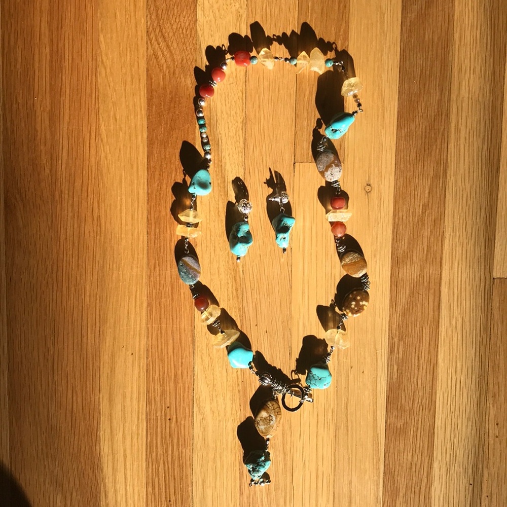 Handmade Necklace and Earring Set